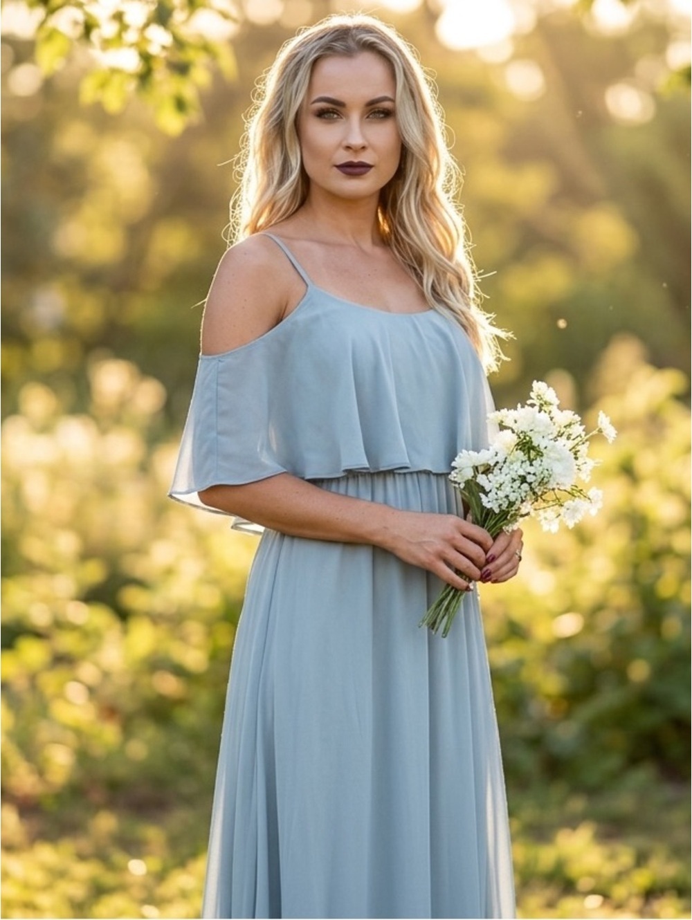 XS Show Me Your MuMu Caitlin Ruffle Maxi Dress - Picture 14 of 15